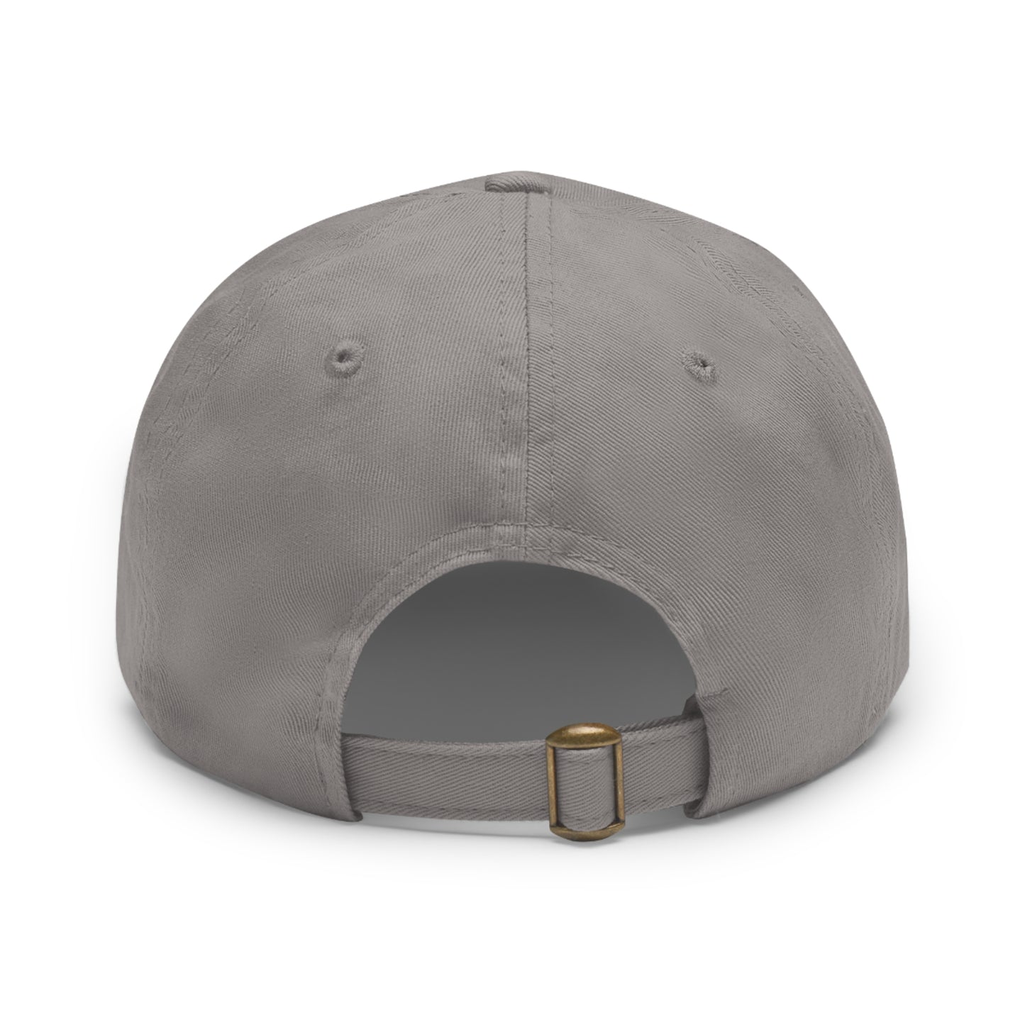 Copy of Dad Hat with Leather Patch (Round)